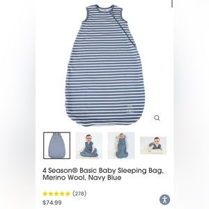 Woolino Sleepbag - perfect condition 0-6mo